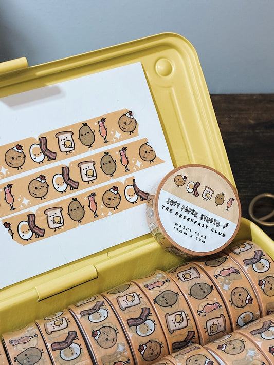 Benny the Egg & The Breakfast Club Washi Tape