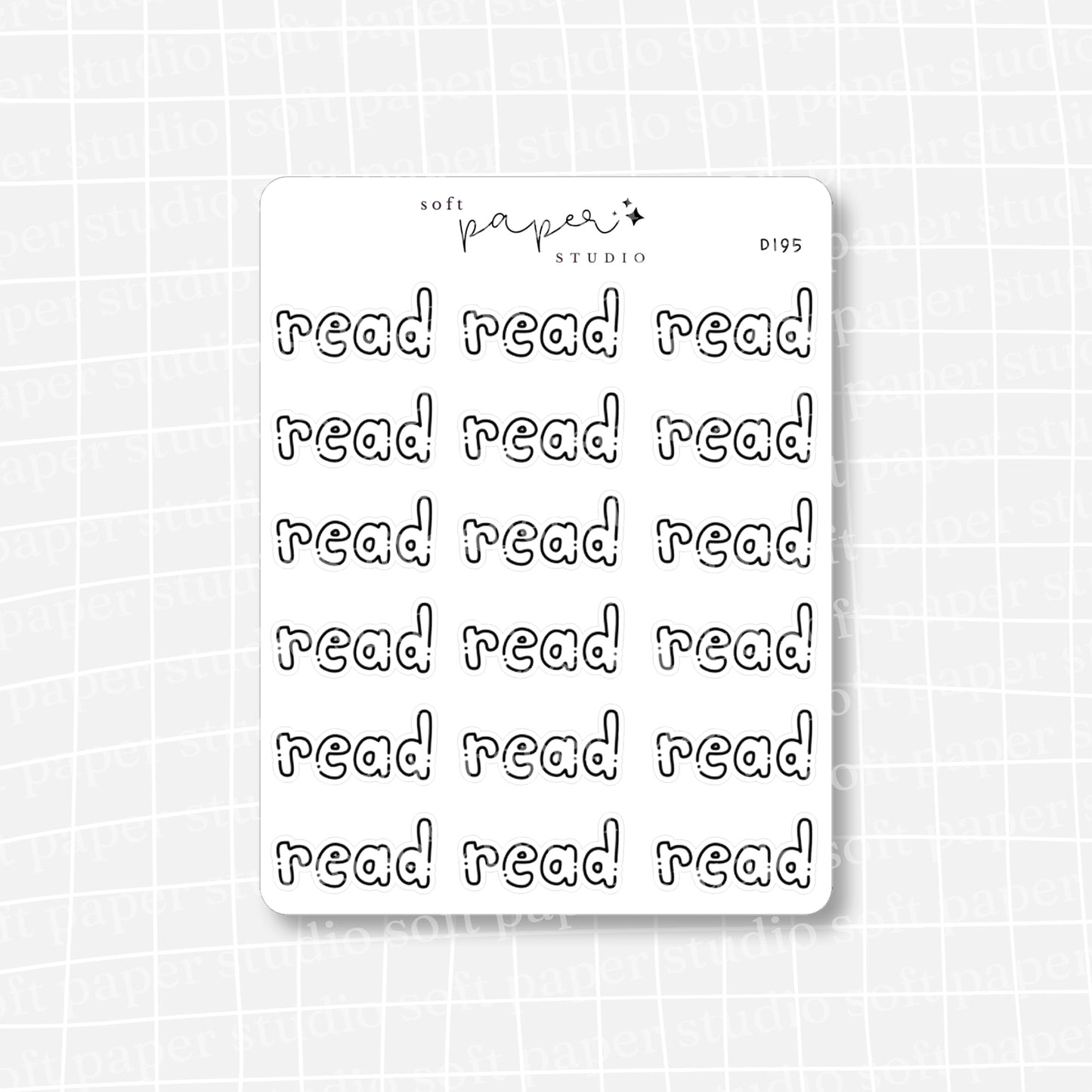 Read Handwritten Bujo Block Bubble Letters Stickers