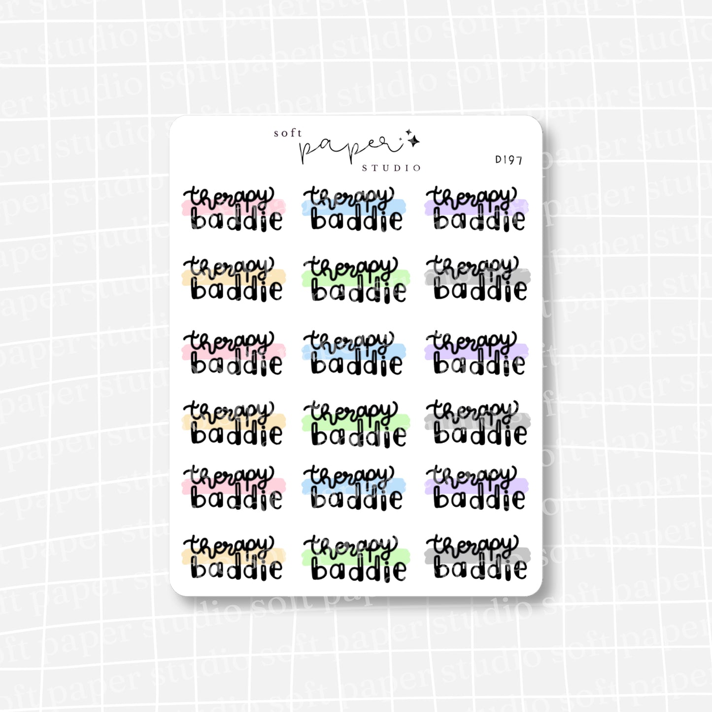 Therapy Baddie Stickers
