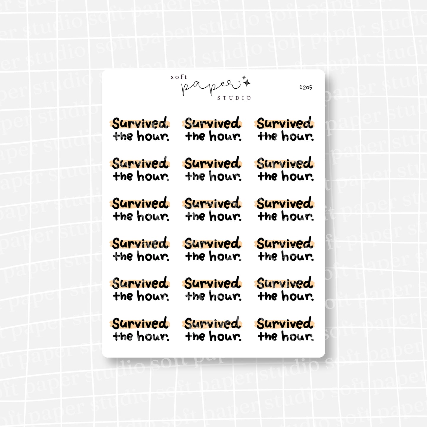 Survived the Hour Stickers