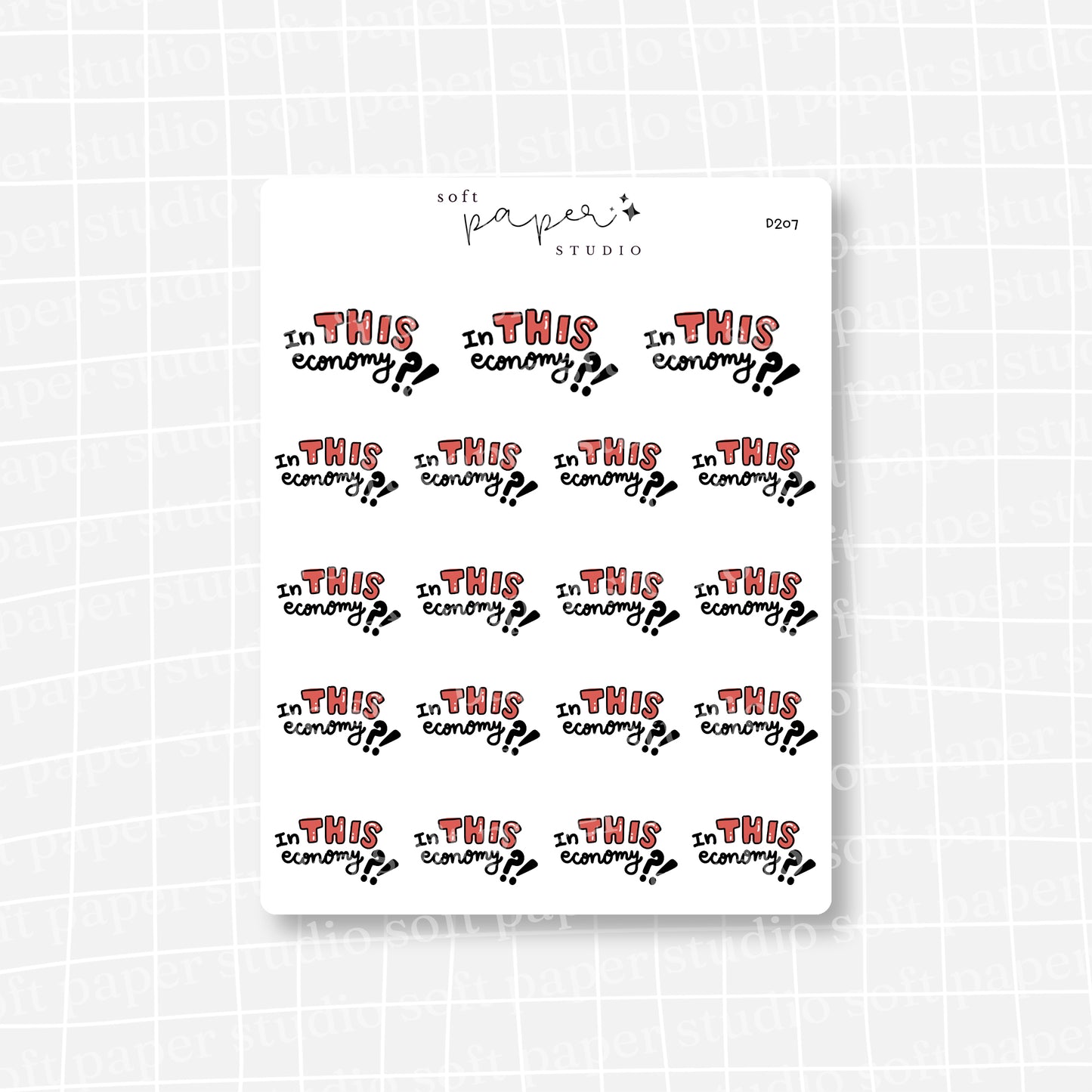 In THIS Economy?! Stickers