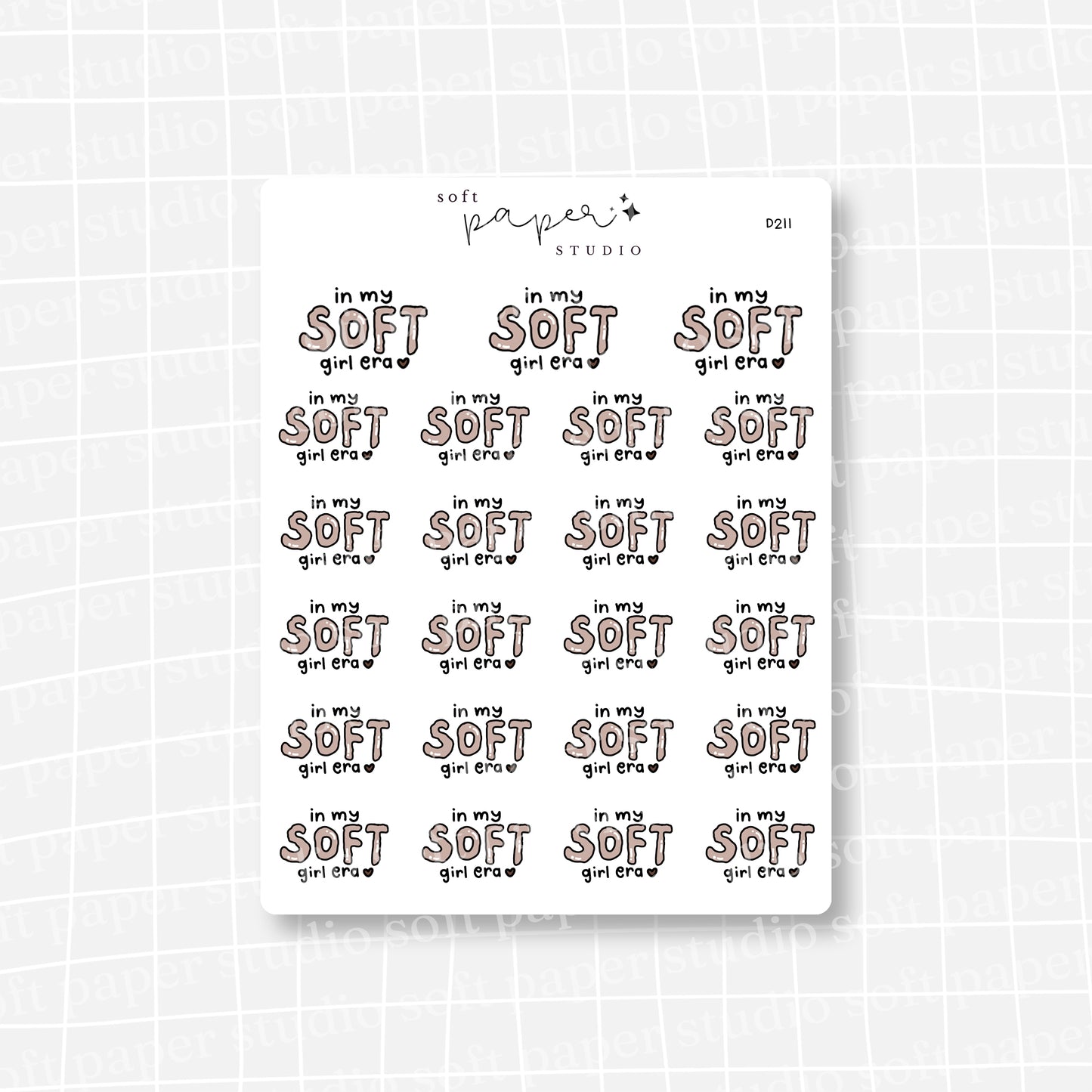 In My Soft Girl Era Stickers