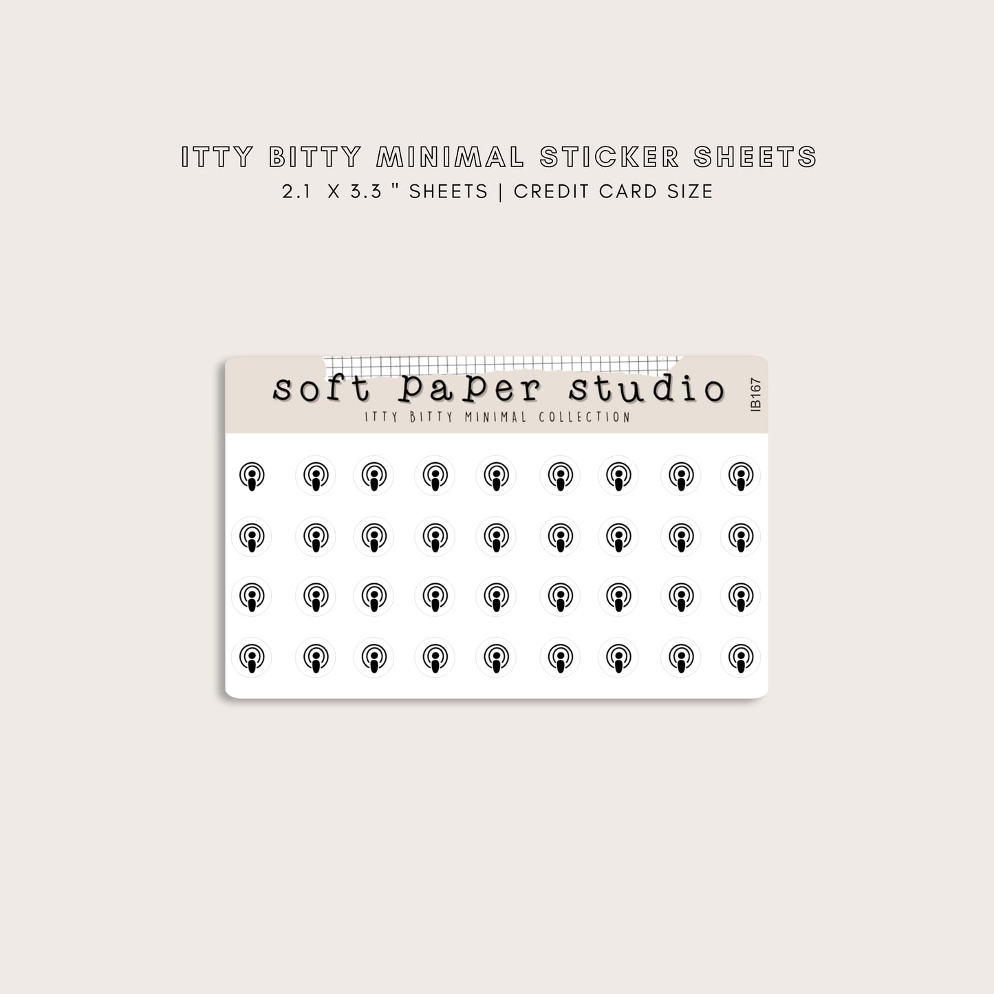 ITTY BITTY Podcast Stickers