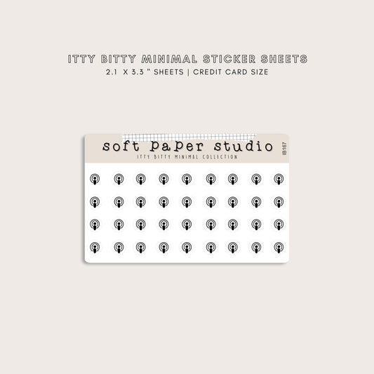 ITTY BITTY Podcast Stickers