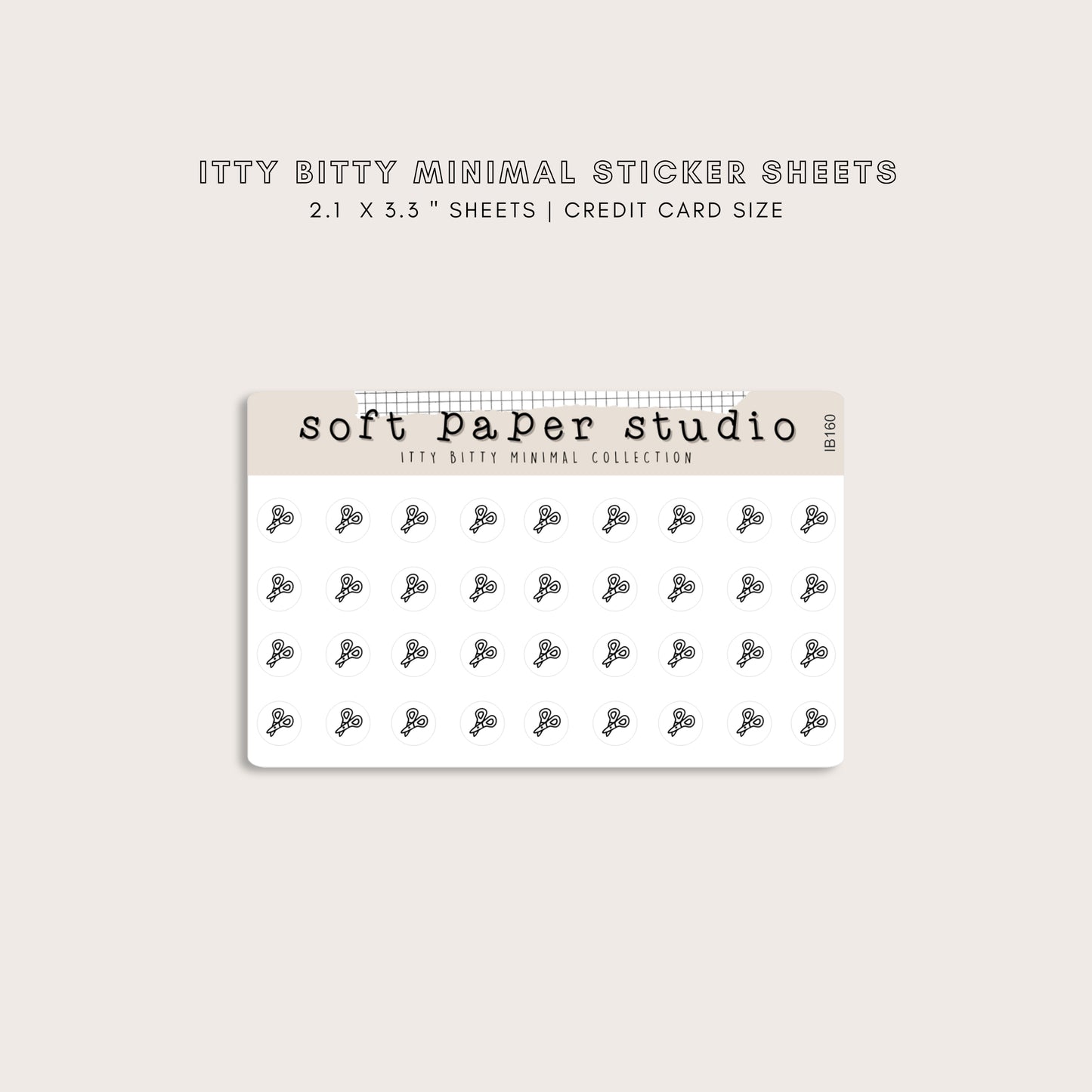 ITTY BITTY Scissor Haircut Stickers