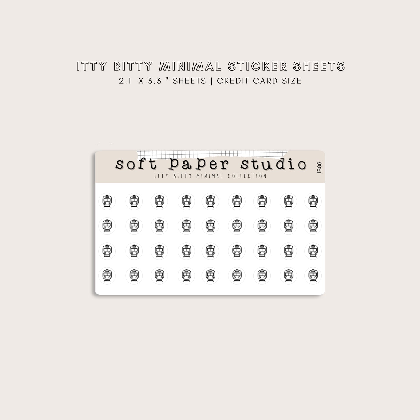 ITTY BITTY Subway Train Stickers