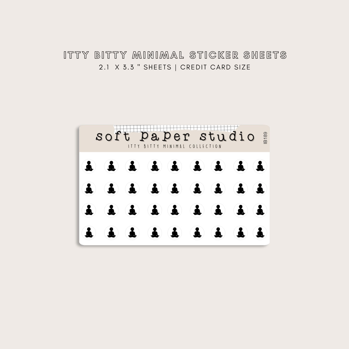 ITTY BITTY Yoga Stickers
