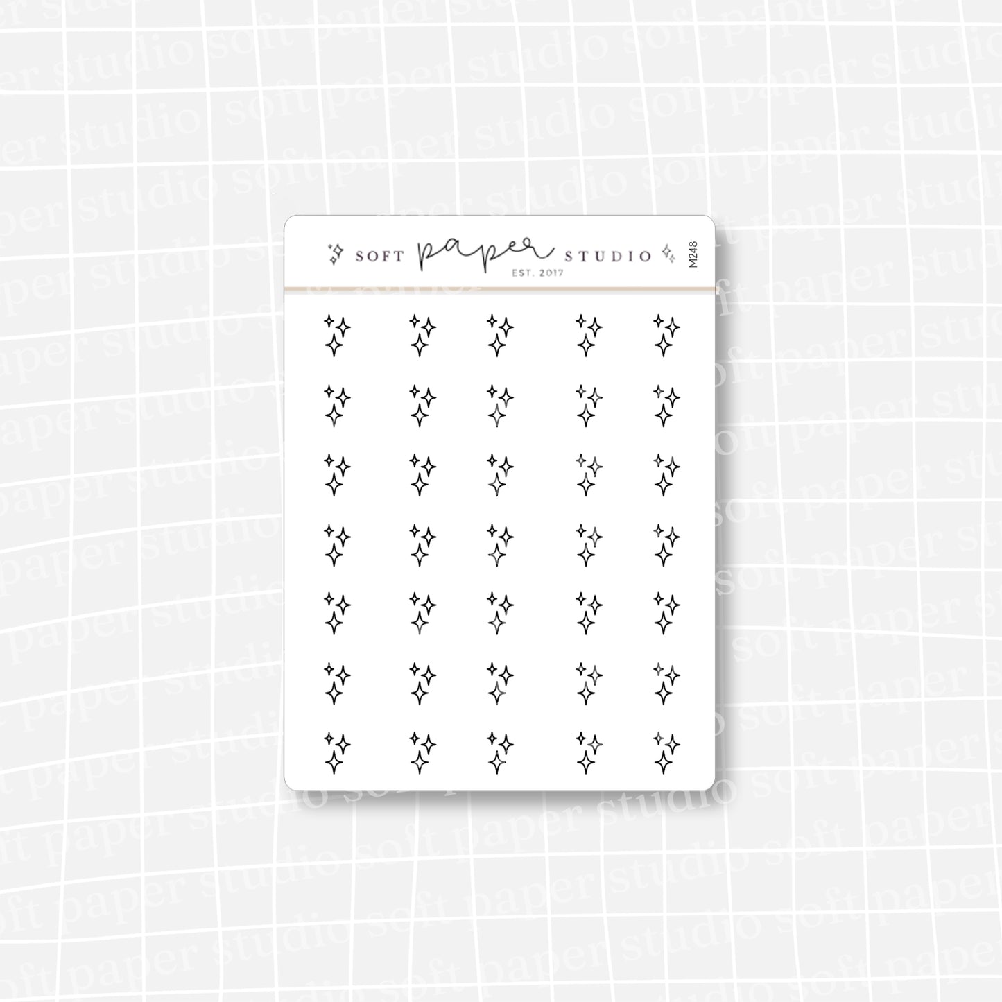 Minimalistic Mini Sparkle Stickers