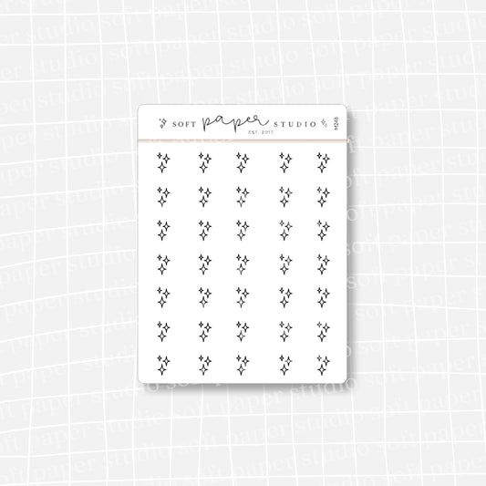 Minimalistic Mini Sparkle Stickers