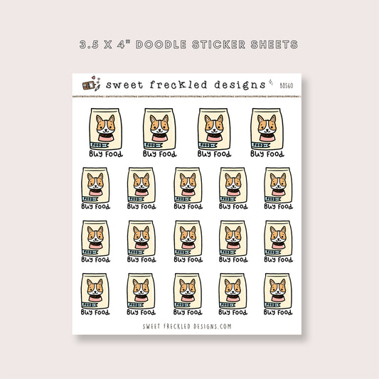 Buy Dog Food Reminder Stickers