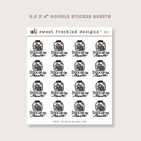 Stock Up On Dog Treats Stickers