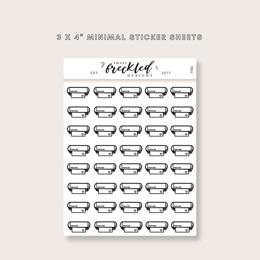Minimalistic Mini Silhouette Cutting Crafting Machine Stickers