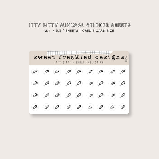 ITTY BITTY Needle Shot Stickers