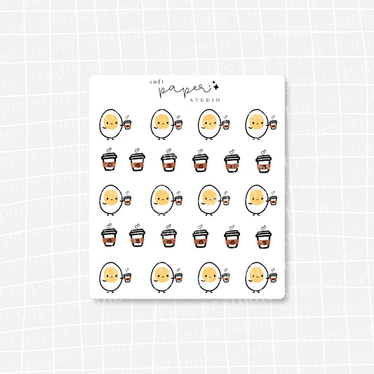 Benny the Egg Fall PSL Coffee Stickers