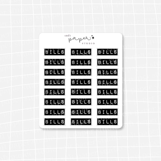 Embossed Label Text Stickers