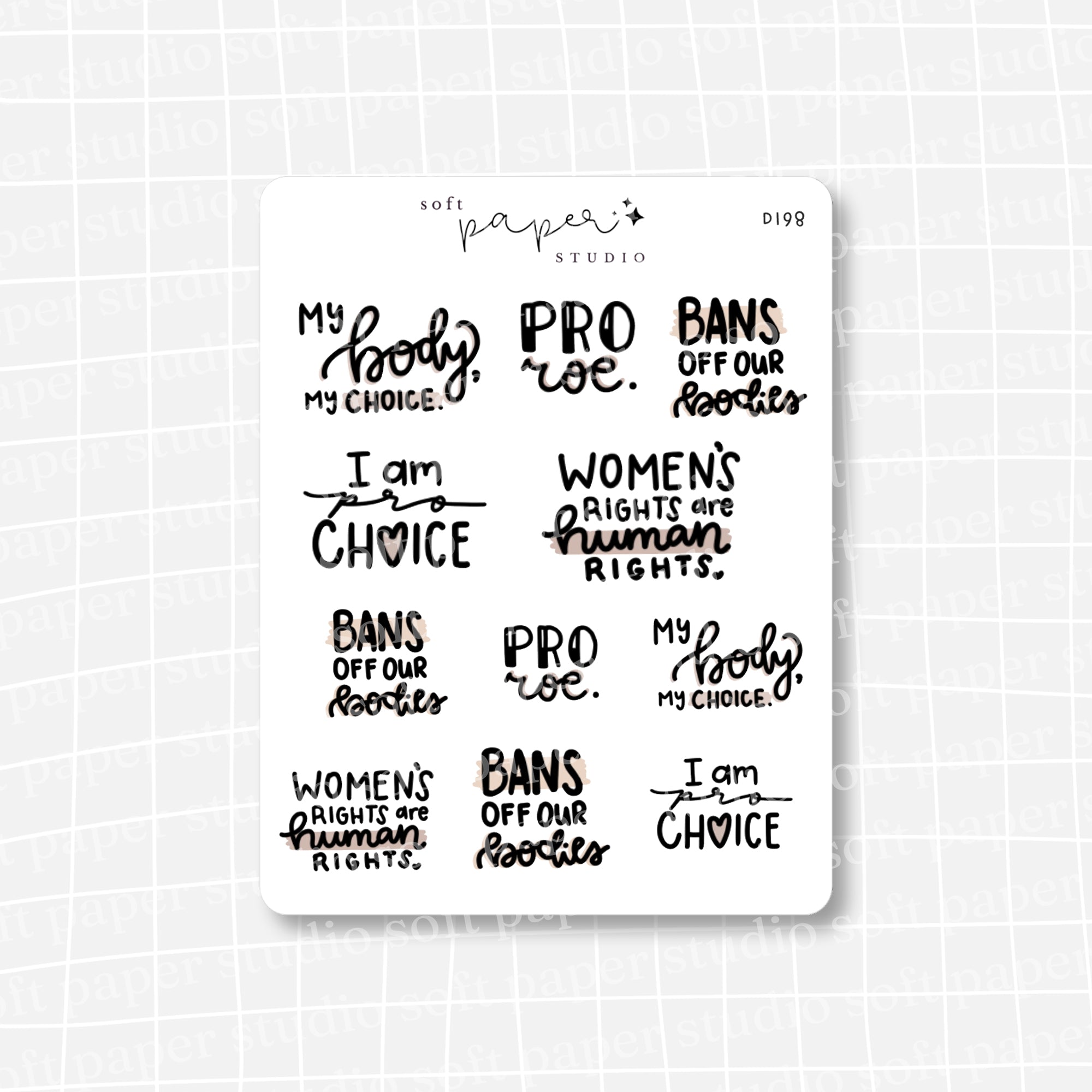 Women's Rights Feminist Stickers – Soft Paper Studio