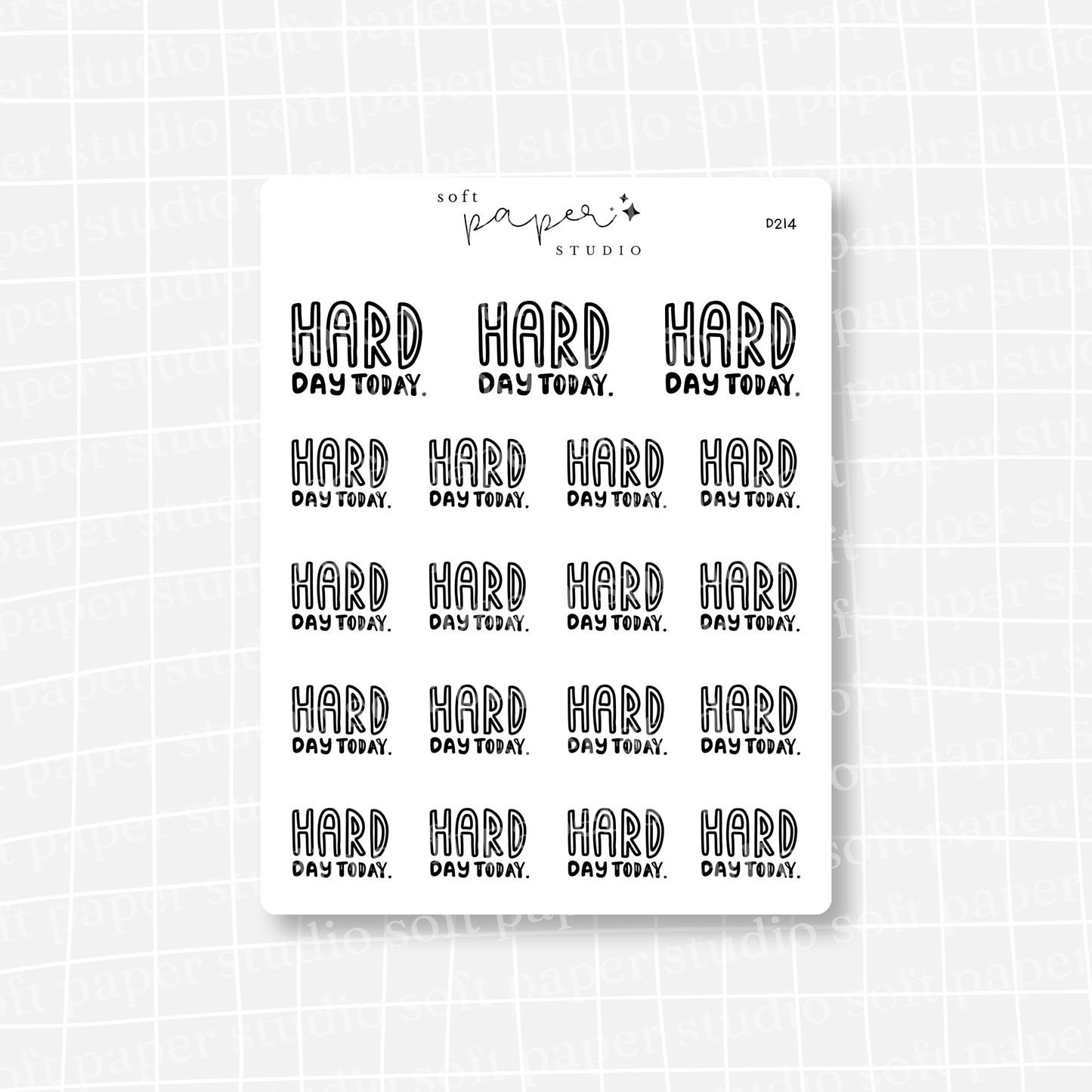Hard Day Today (2 Colors Available)