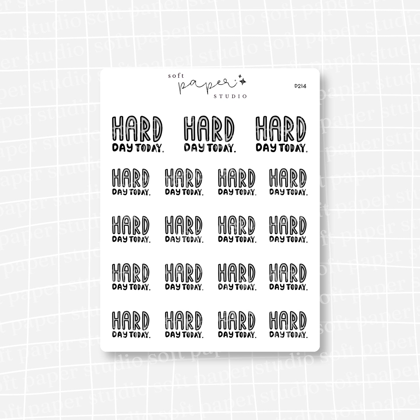 Hard Day Today (2 Colors Available)