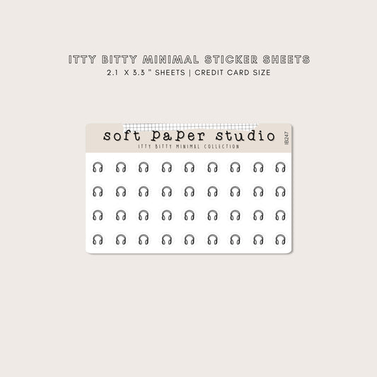 ITTY BITTY Headphones Stickers