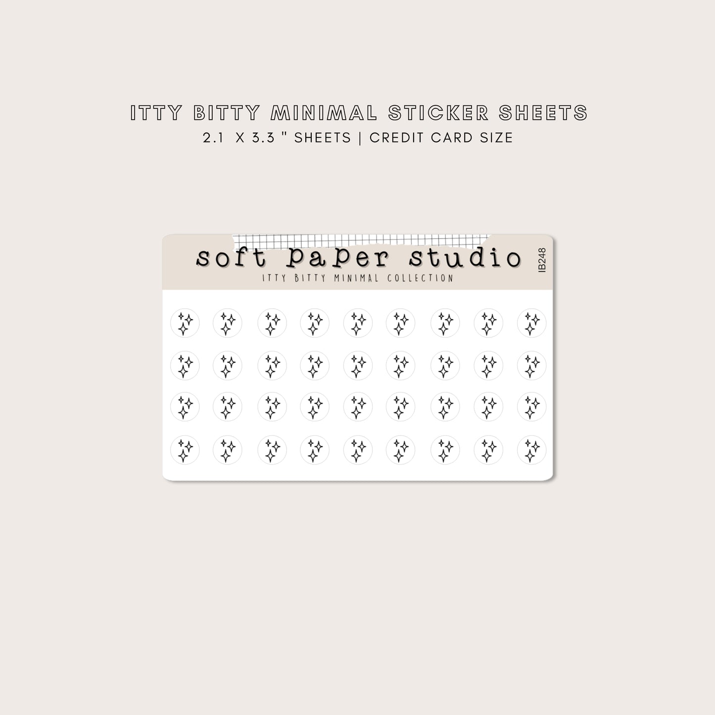 ITTY BITTY Sparkle Stickers
