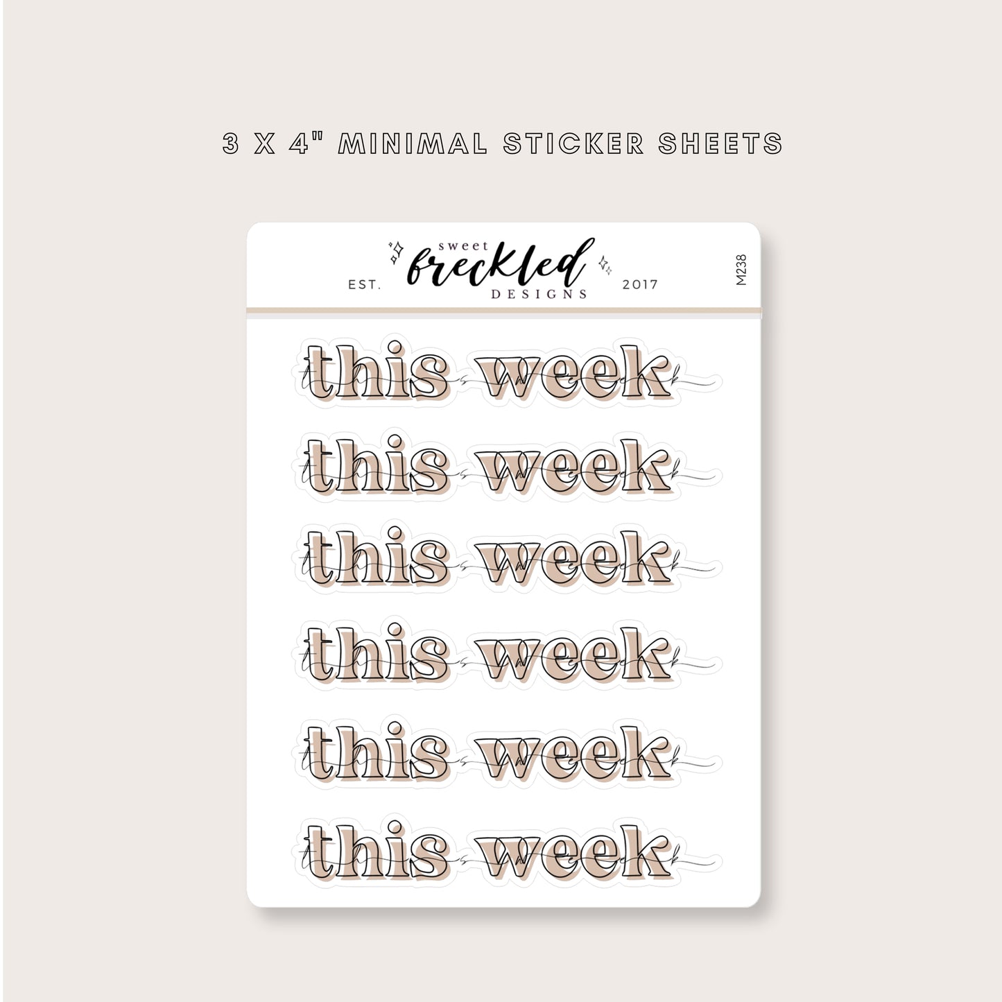 Minimal Bold "This Week" Text Stickers