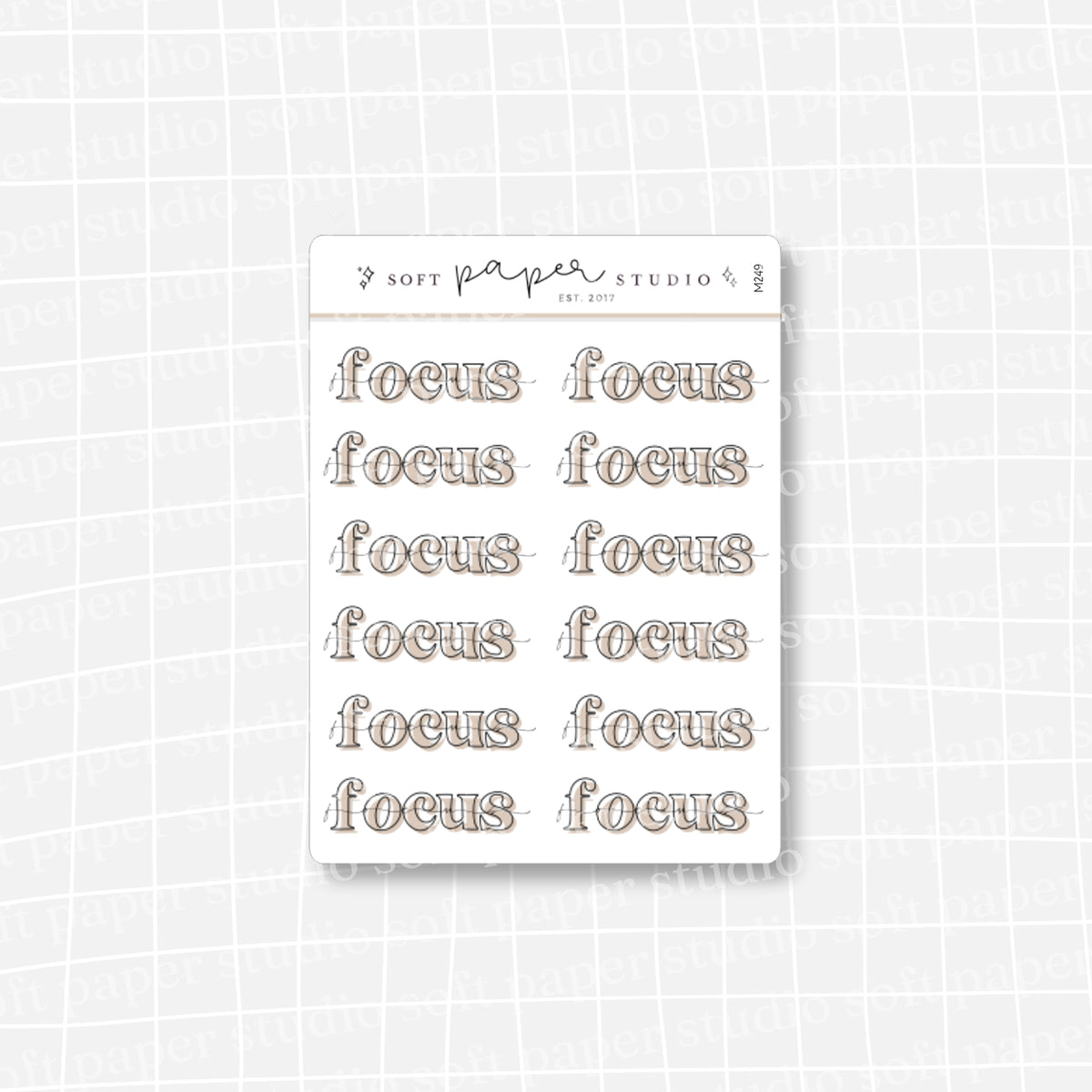 Focus Patch Stickers Minimal Bold
