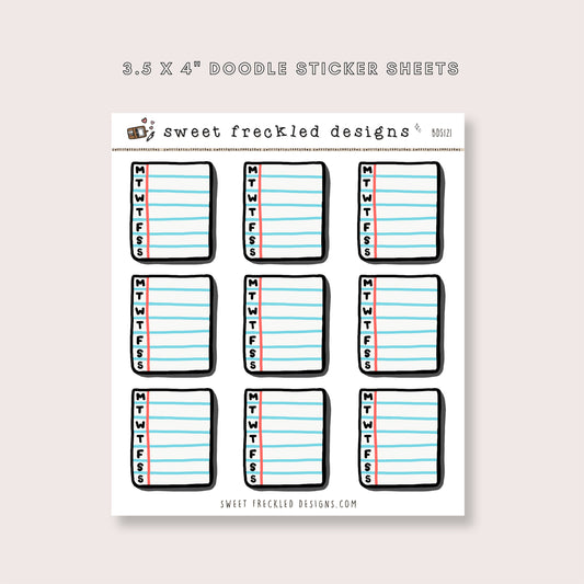 Paper Habit Tracker Stickers