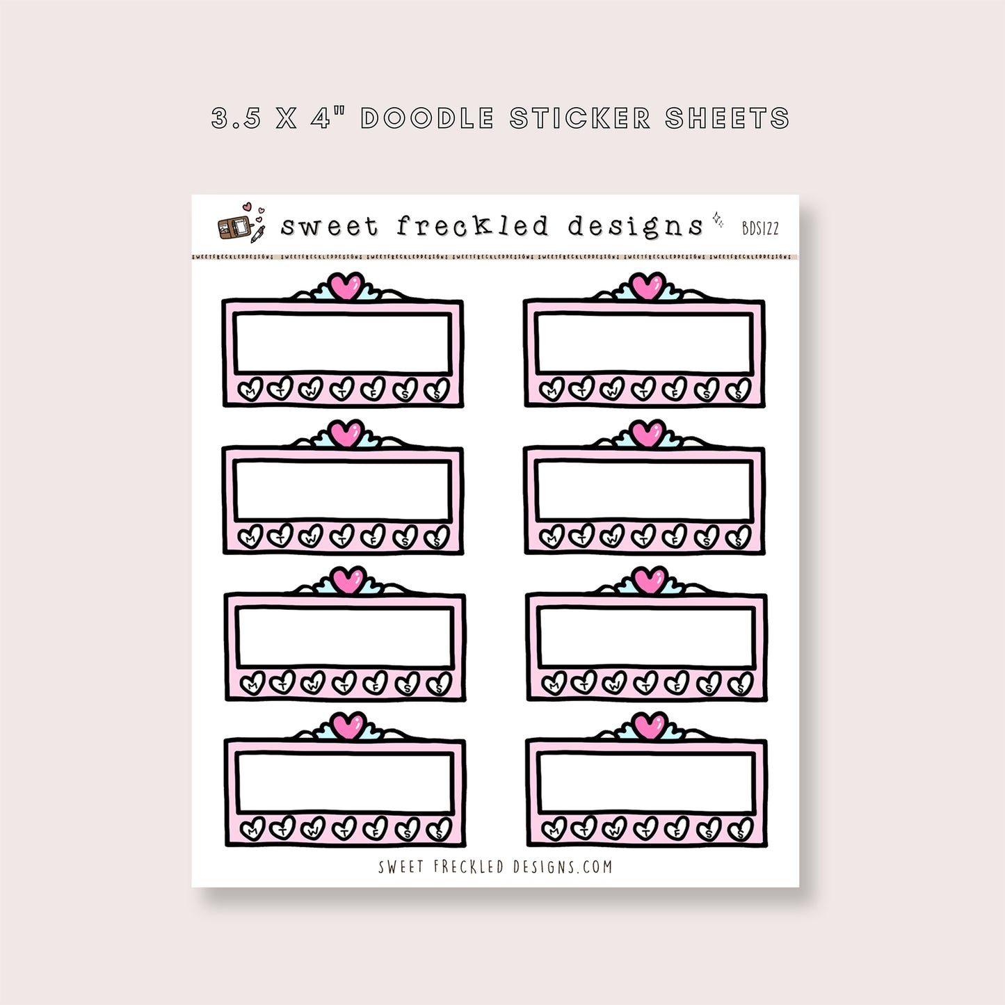 Heart Habit Tracker Stickers