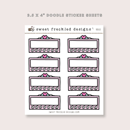 Heart Habit Tracker Stickers