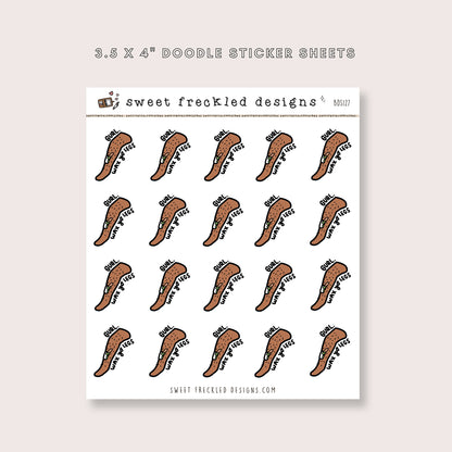 Shave (or Wax) Legs Stickers (3 Skin Tones Available)