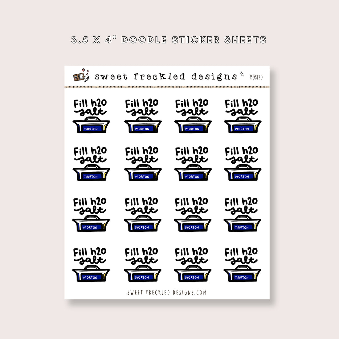 Fill Water Salt Stickers – Soft Paper Studio