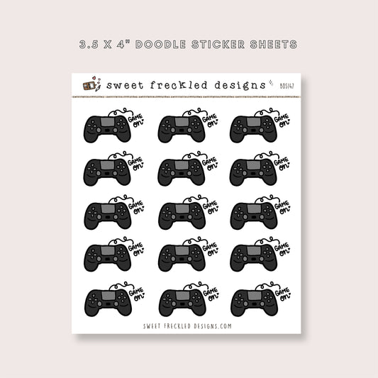 Game On Controller Stickers