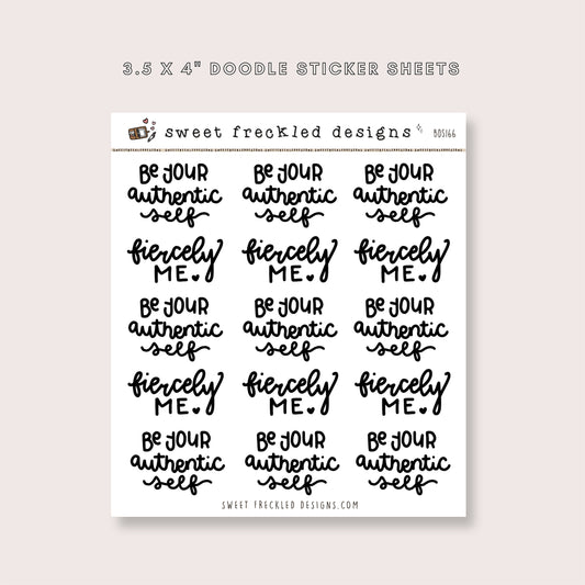 Fiercely Me Stickers