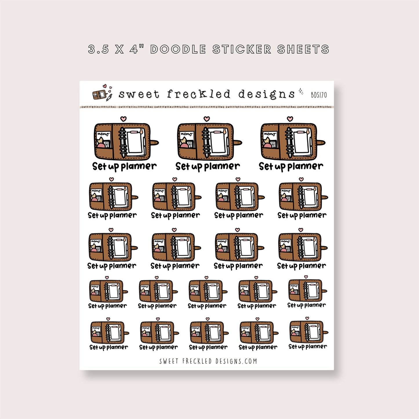 Setup Planner Stickers (2 Colors Available)