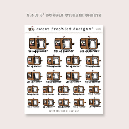 Setup Planner Stickers (2 Colors Available)