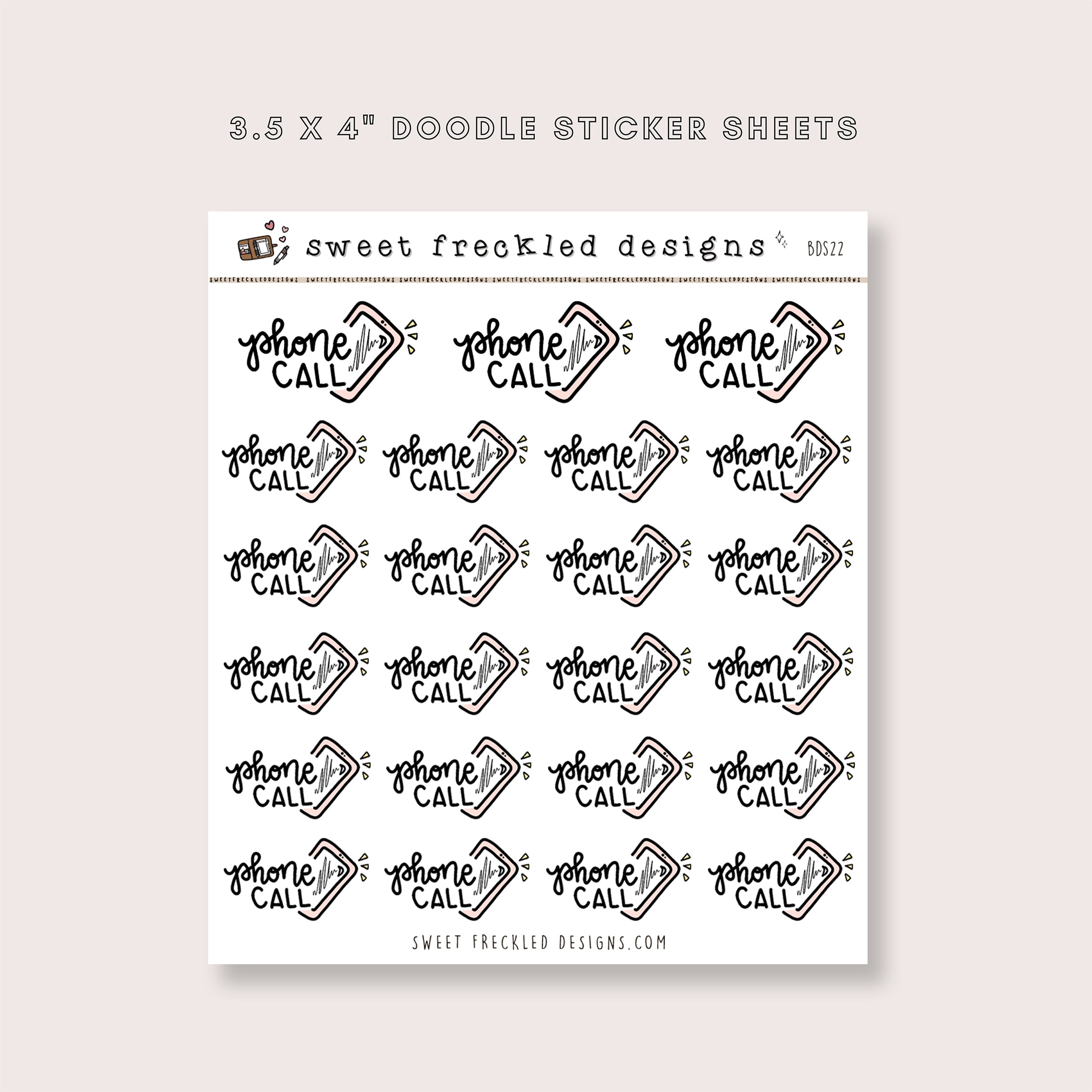 Phone Call Stickers – Soft Paper Studio