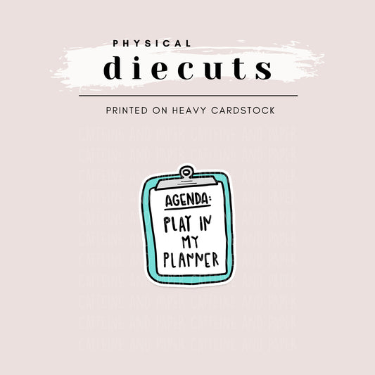 Diecut - Agenda: Play in My Planner Clipboard