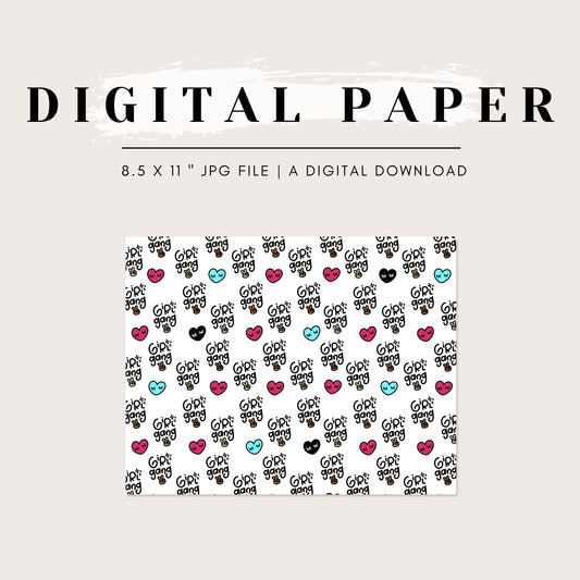 Digital Paper - Girl Gang