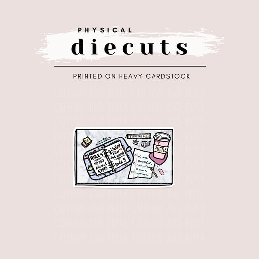 Diecut - Flatlay Planner Desk