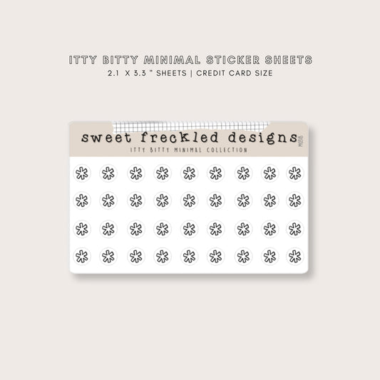 ITTY BITTY Asterisk Stickers