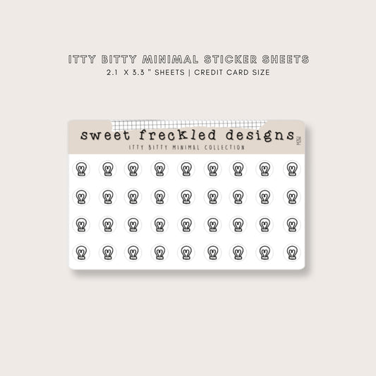 ITTY BITTY Ideas Light Bulb Electricity Stickers