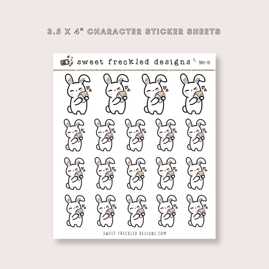 Latte the Bunny Planner Love Stickers