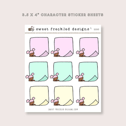 Lola Pastel Sticky Notes Stickers