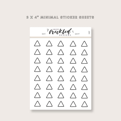 Minimalistic Mini Triangles Stickers (3 Colors Available)