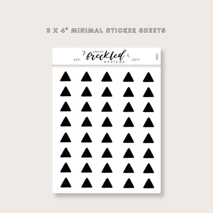 Minimalistic Mini Triangles Stickers (3 Colors Available)