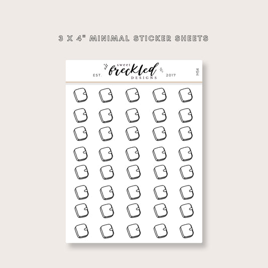 Minimalistic Mini Planner Stickers