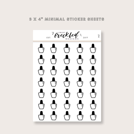 Minimalistic Mini Nail Polish Stickers