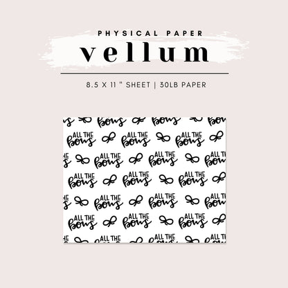 Vellum - Sassy Sayings (5 Styles Available)