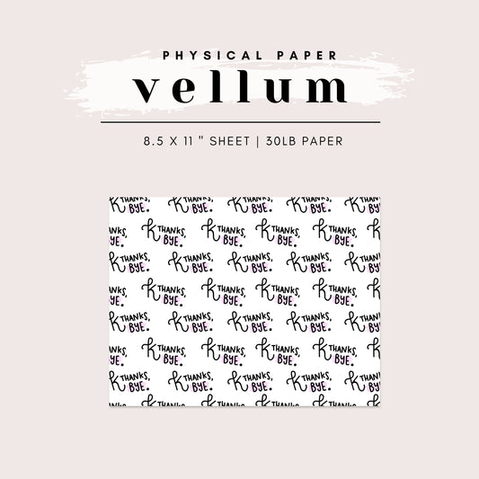 Vellum - K Thanks, Bye