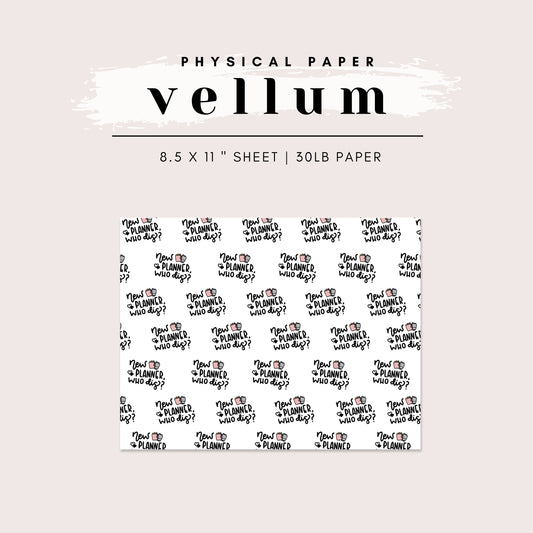 Vellum - New Planner, Who Dis?